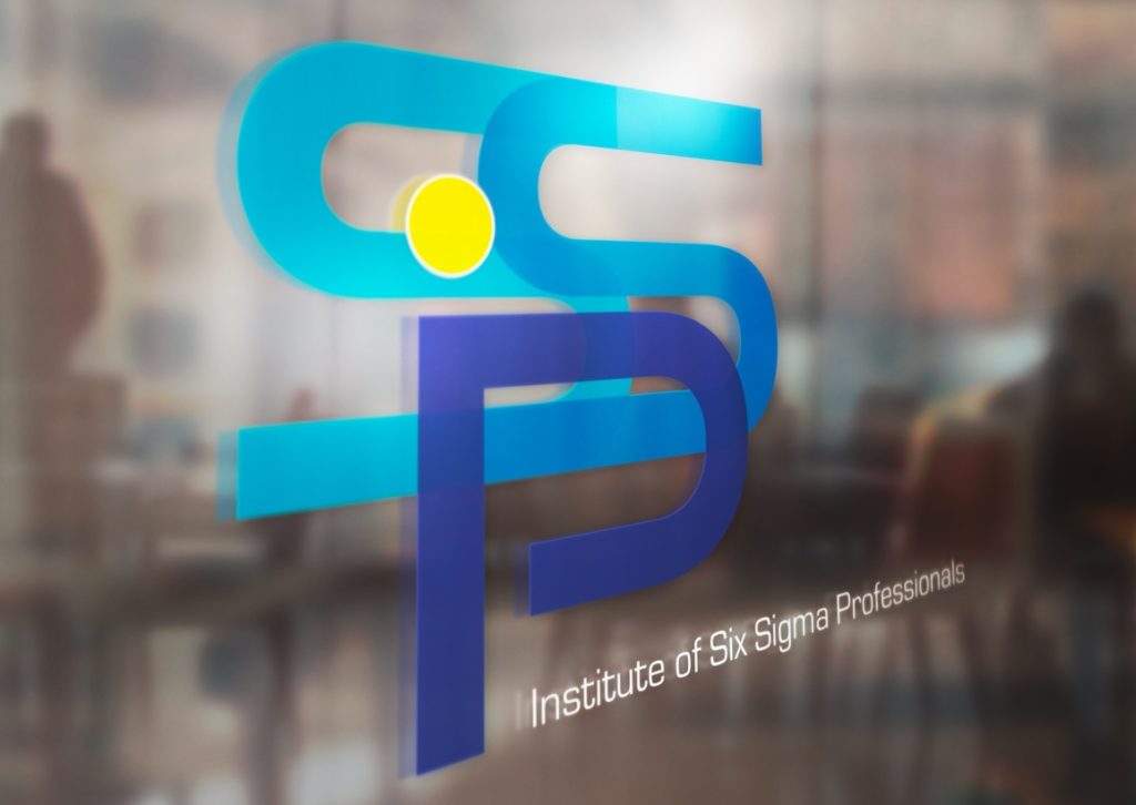 ISSP logo on glass